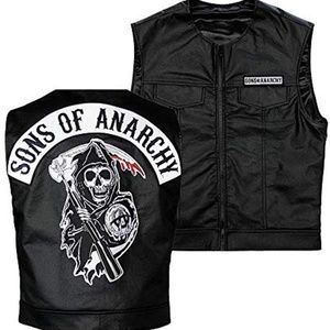 SOA Officially Licensed Black Biker Vest